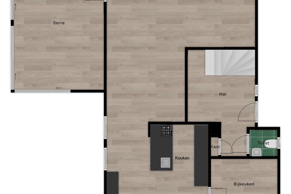 Te koop: Foto Woonhuis aan de Bremstraat 8 in Wagenborgen